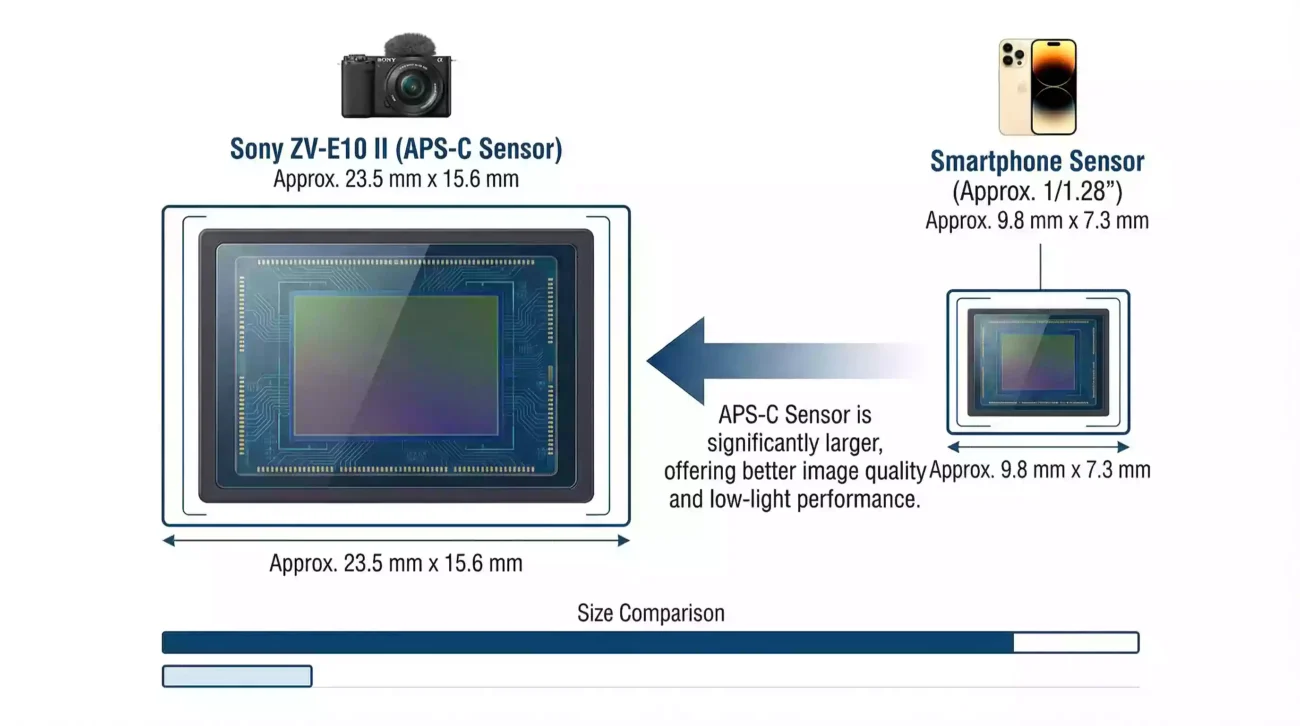 Sony ZV-E10 II vs iPhone 16 Pro