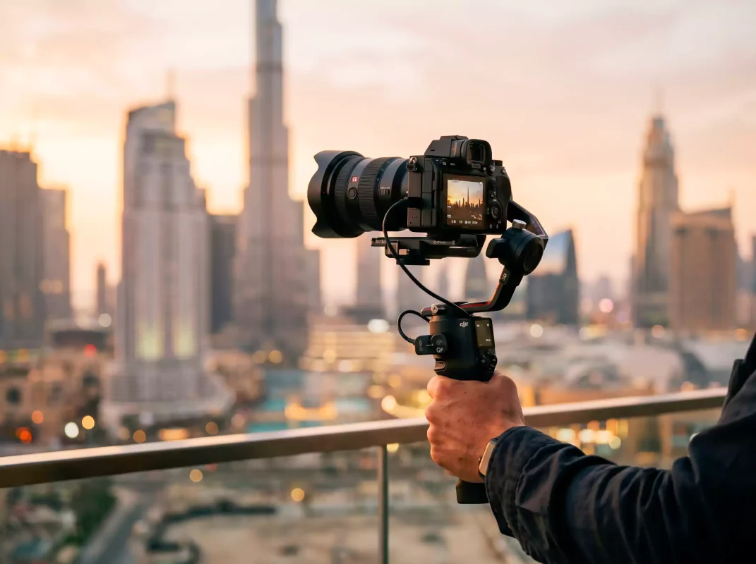 DJI gimbal stabilizer Dubai content creator setup