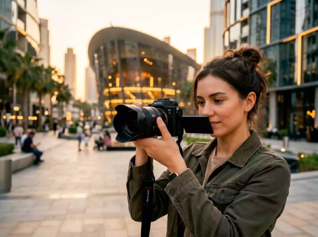 Sony A7V hybrid photographer Dubai UAE full-frame mirrorless