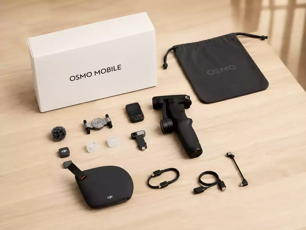 DJI Osmo Mobile 8P Dubai Creator Combo with FrameTap remote and Mic Mini 2 — AED 879 at CamCity genuine UAE warranty