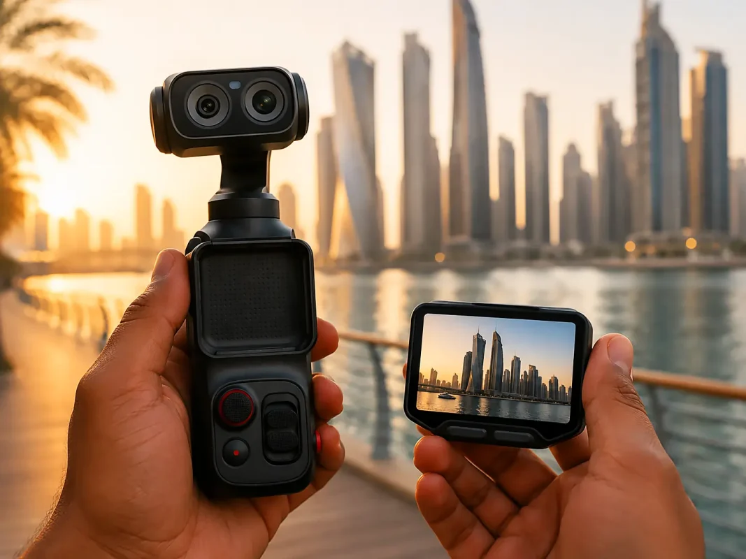 Insta360 Luna Ultra detachable OLED screen gimbal camera Dubai genuine UAE warranty CamCity