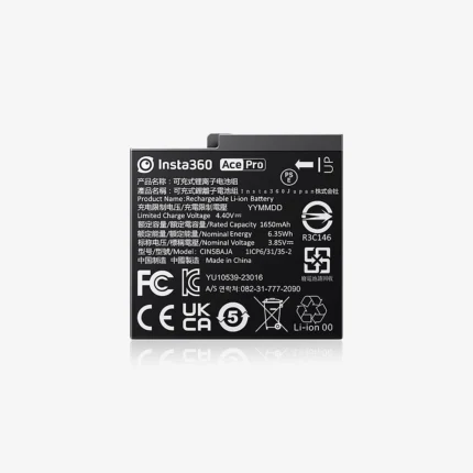 Insta360 Ace Pro Battery Dubai original 1650mAh rechargeable fast charge power pack