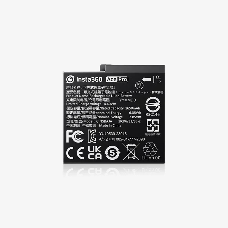 Insta360 Ace Pro Battery Dubai original 1650mAh rechargeable fast charge power pack