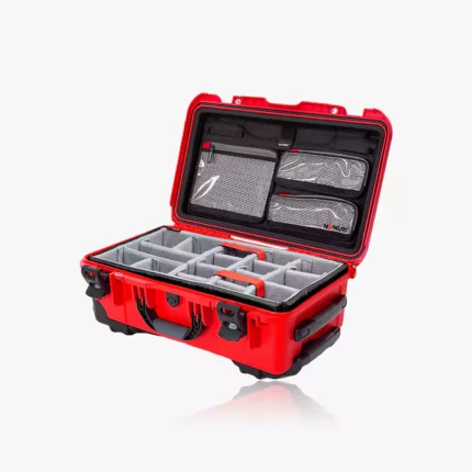 Nanuk 935 Hard Case Red Dubai waterproof camera carry on case with wheels and foam