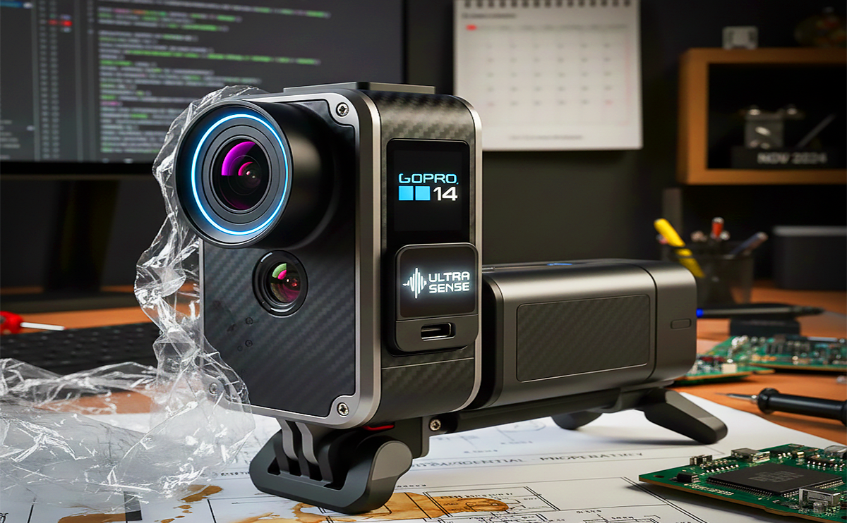 Image of GoPro Hero 14 Black in the Table with unboxing way
