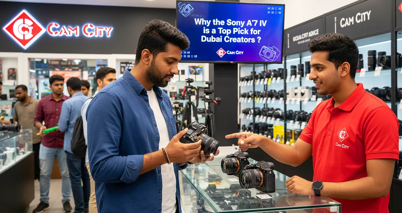 Customers are visiting the store and asking the rates for Sony A7 IV Dubai