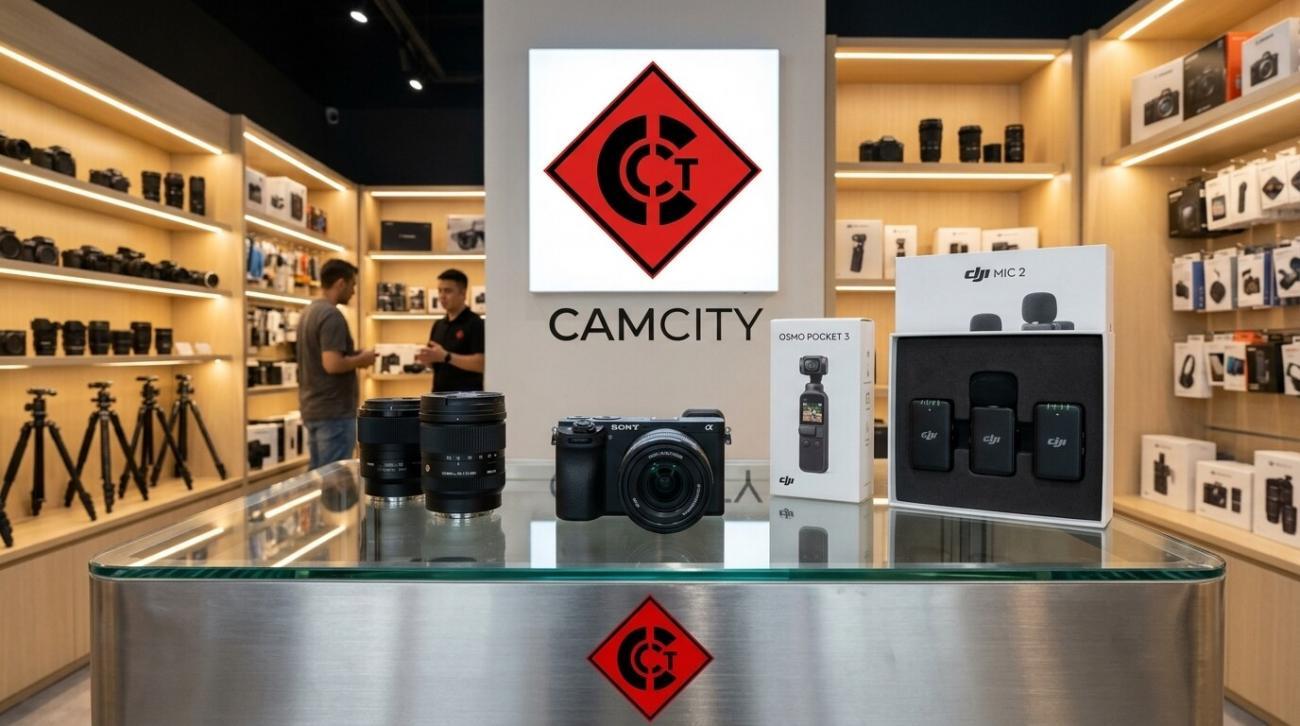 Where to buy DJI Osmo Pocket 3 and Sony A6700 in stock Dubai at CamCity Al Khaleej Centre.