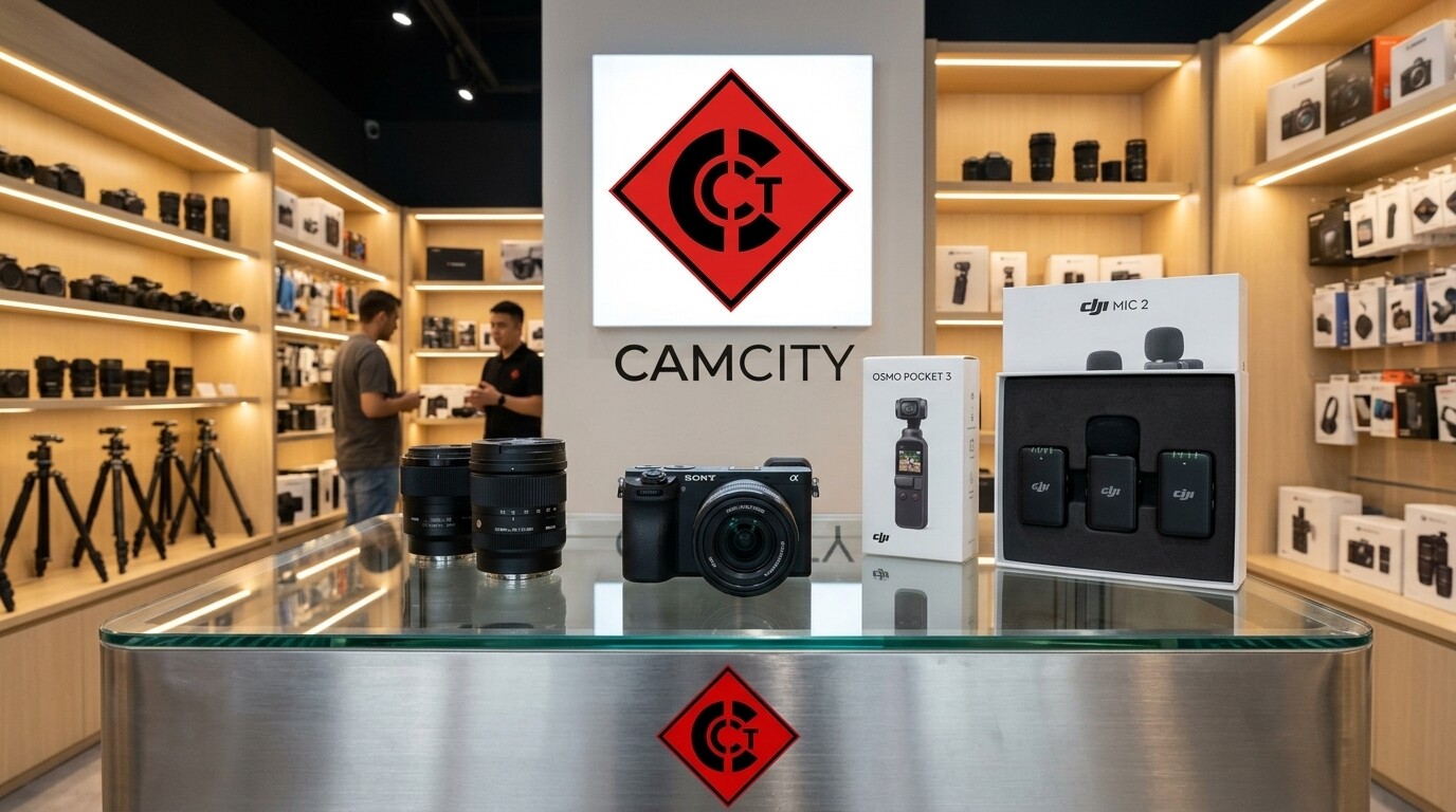 Where to buy DJI Osmo Pocket 3 and Sony A6700 in stock Dubai at CamCity Al Khaleej Centre.