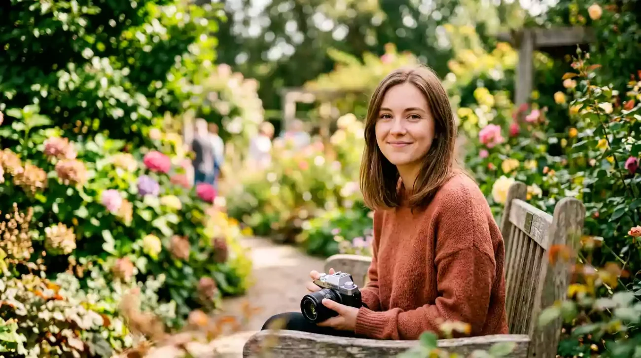 Example of a blurry background achieved by using wide aperture beginner camera settings.