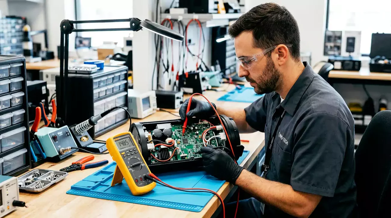 Safe electrical testing at the Best camera shop in dubai.