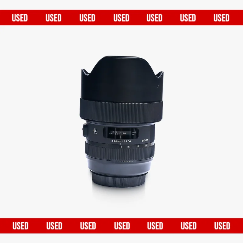 Used Sigma 14-24mm f/2.8 DG HSM Art Lens certified pre-owned ultra-wide architectural zoom