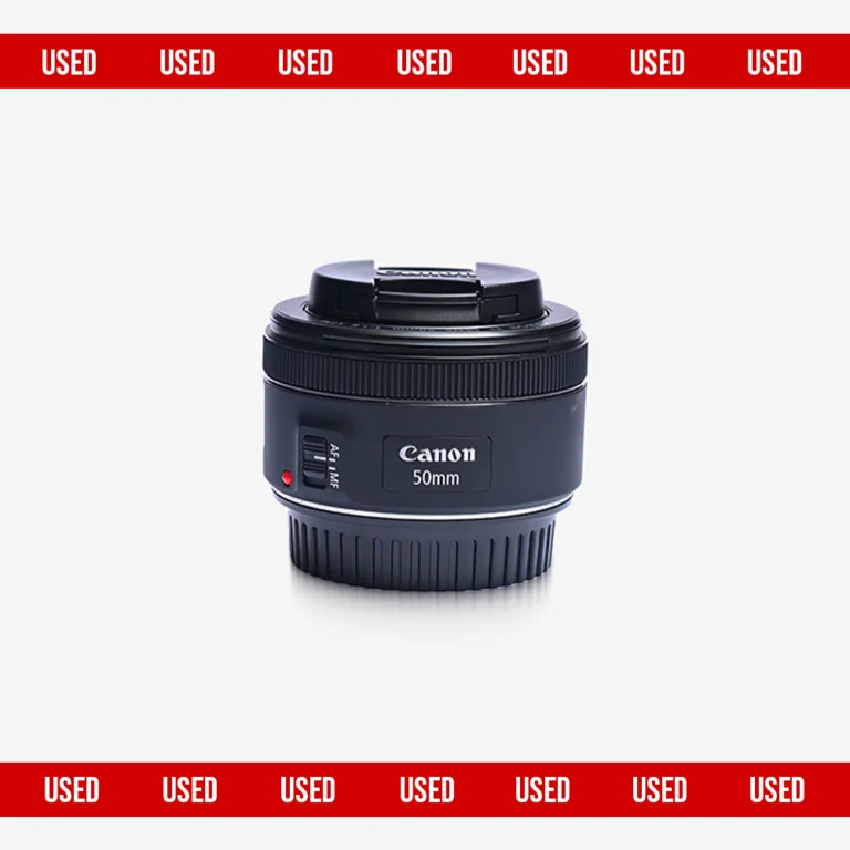 Used Canon EF 50mm f/1.8 STM Lens certified pre-owned portrait prime lens