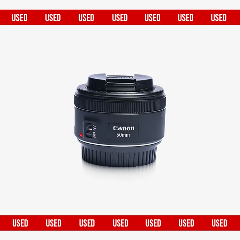Used Canon EF 50mm f/1.8 STM Lens certified pre-owned portrait prime lens