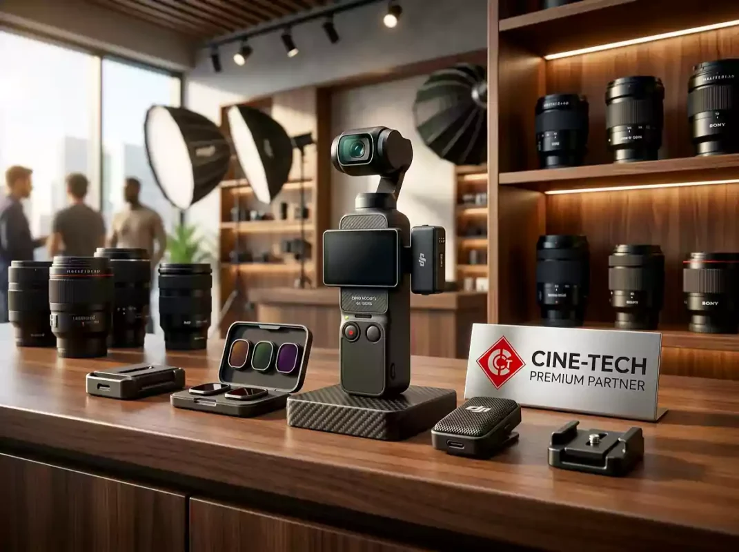 DJI Osmo Pocket 4 Creator Combo Dubai physical stock on display at Camcity showroom.