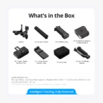 DJI RS 5 Gimbal Combo Kit with AI Tracking Module & Briefcase Handle holding a mirrorless camera