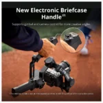 DJI RS 5 Gimbal Combo Kit with AI Tracking Module & Briefcase Handle holding a mirrorless camera