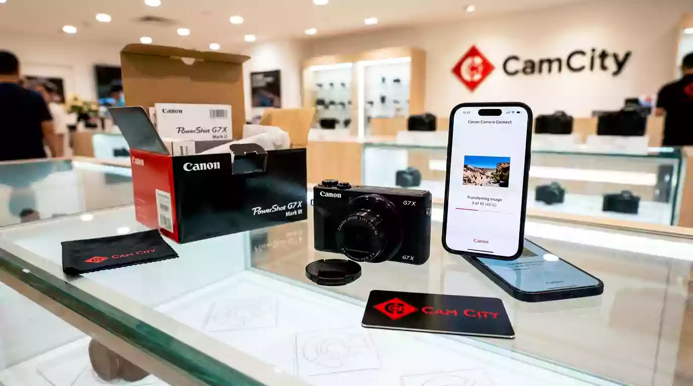 Where to buy Canon G7X Mark III in stock Dubai at CamCity Al Khaleej Centre.