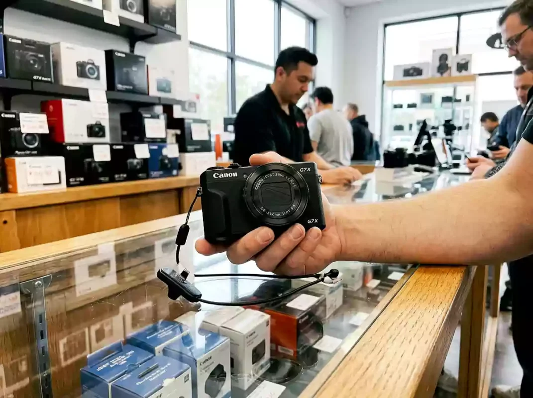 Finding the Canon G7X Mark III in stock UAE at CamCity Dubai.