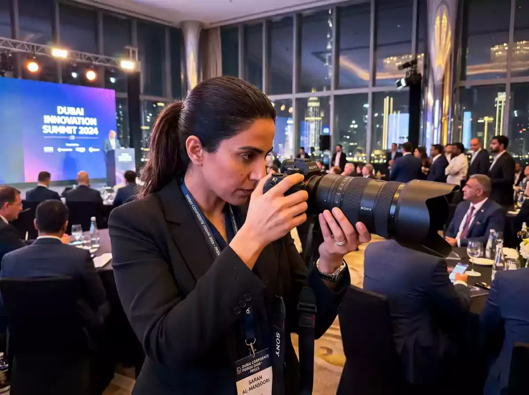 Professional shooting with Sony A7 IV and 24-70mm lens in UAE.