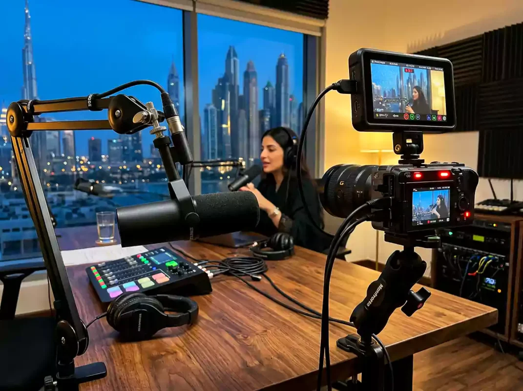 The ultimate podcast setup when you buy Sony FX30 Dubai.