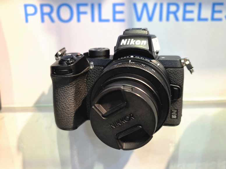 Certified used Nikon Z50 Dubai mirrorless body on display at the CamCity showroom in Dubai.