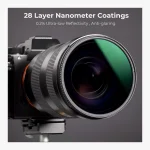 K&F Concept 77mm Nano-X CPL filter ultra-slim aluminium frame front view UAE