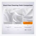 Photographer cleaning camera lens with K&F Concept microfiber cloth UAE