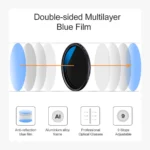 K&F Concept ND2-ND400 77mm variable ND filter slim frame side view UAE