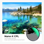 K&F Concept CPL filter 82mm 28-layer green MRC anti-reflection coating close-up Dubai