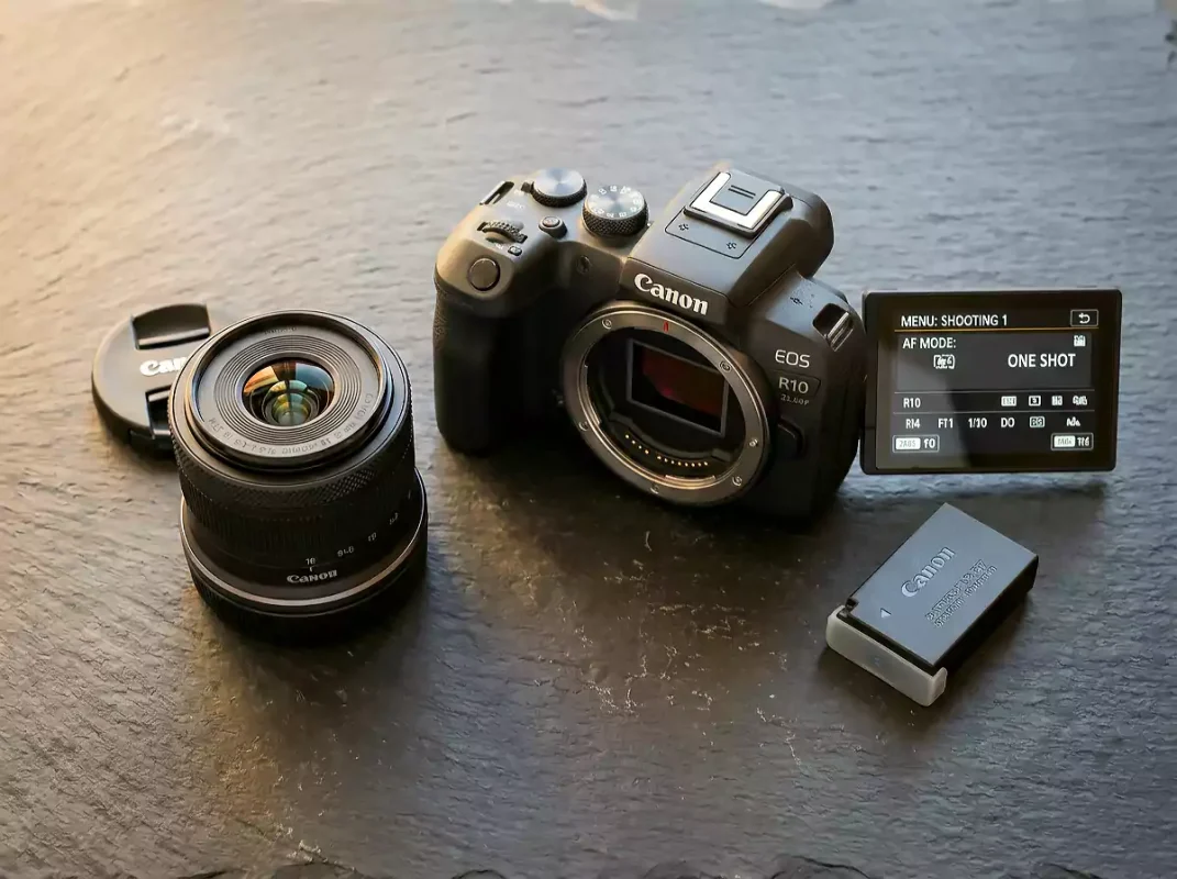 Canon EOS R10 Dubai — APS-C mirrorless camera with 23fps and genuine Canon Middle East warranty