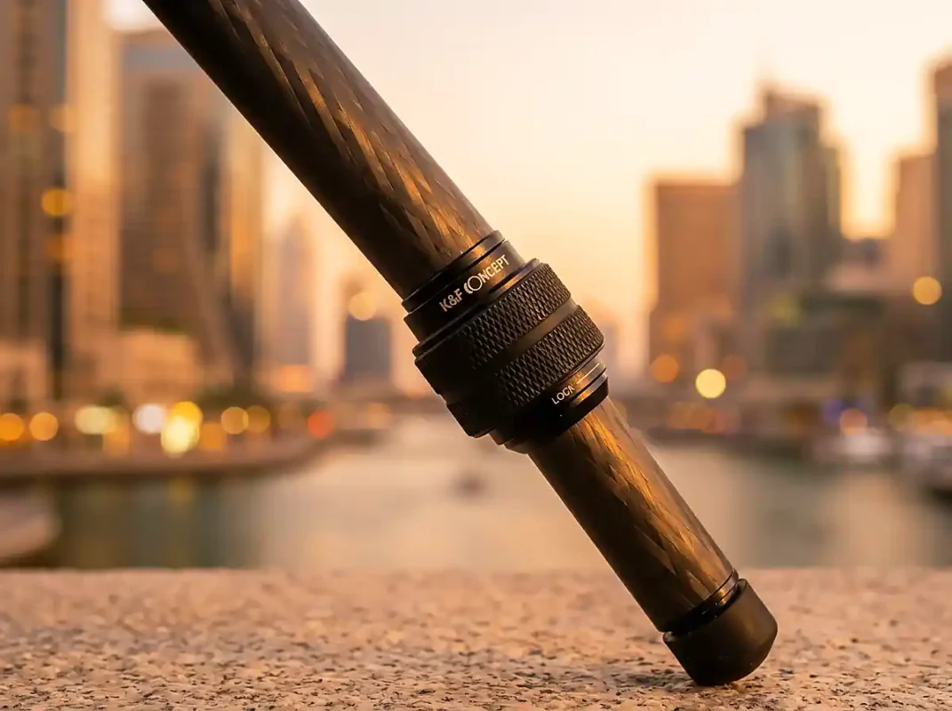 K&F Concept carbon fibre travel tripod UAE lightweight photography accessories
