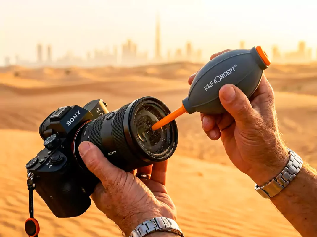 K&F Concept lens cleaning Dubai Sony mirrorless camera maintenance UAE