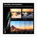 K&F Nano-X 77mm CPL ND filter rotation markings ND2 to ND32 stop scale Dubai