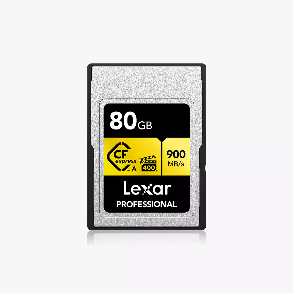 Lexar 80GB Professional CFexpress Type A Card GOLD Series Lexar CFexpress Type A 80GB Dubai genuine UAE warranty Gold Series
