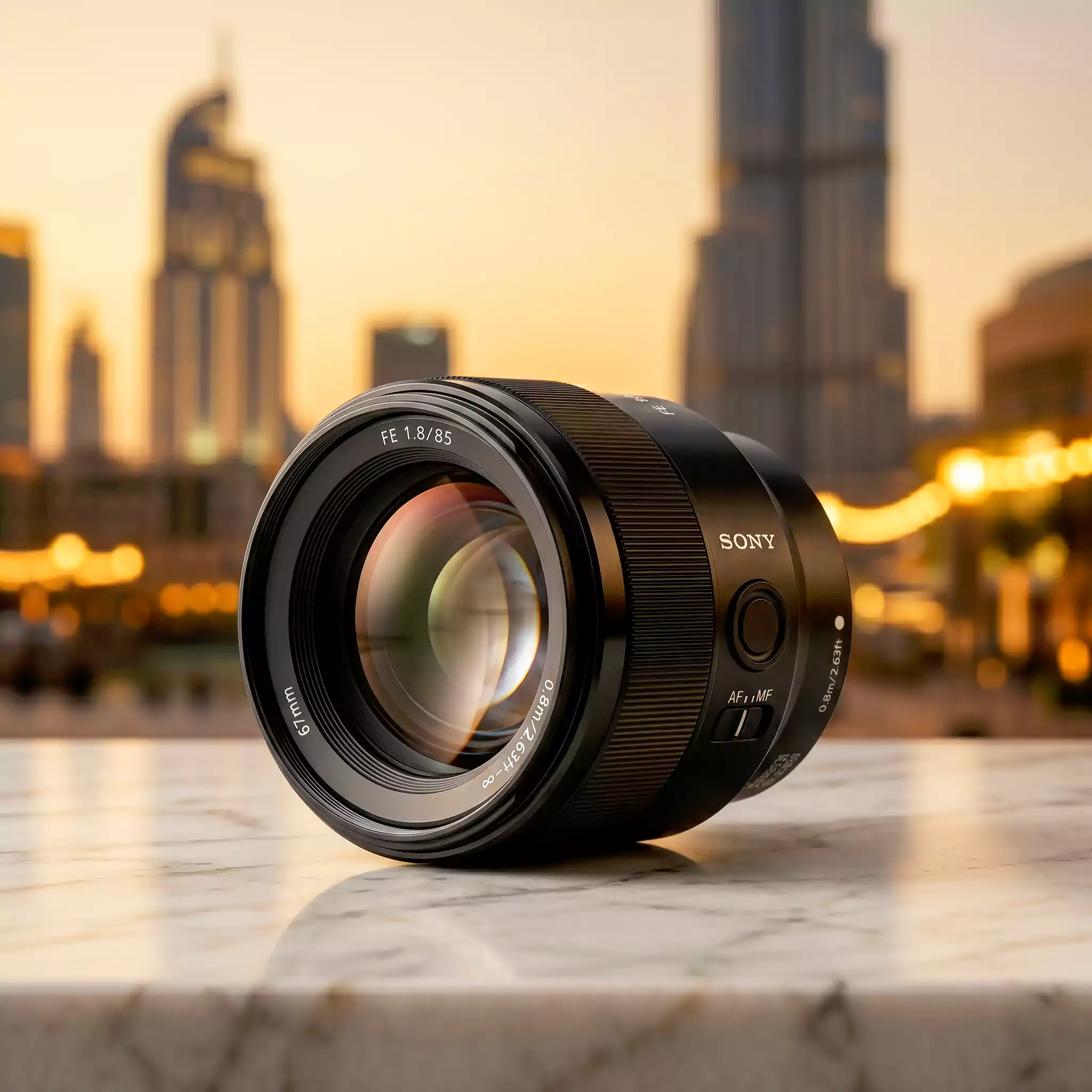 Sony FE 85mm f1.8 Dubai portrait prime lens genuine UAE warranty