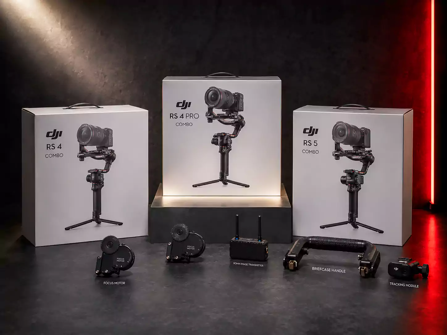 DJI gimbal combo Dubai RS 4 RS 4 Pro RS 5 official DJI UAE warranty CamCity