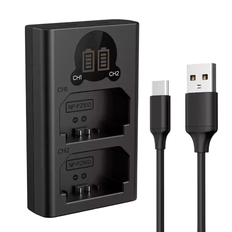 K&F NP-FZ100 charger Dubai KF28.0010V1 dual slot LCD screen genuine UAE warranty