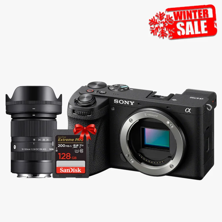 Sony A6700 Sigma 18-50mm Dubai genuine UAE warranty winter bundle