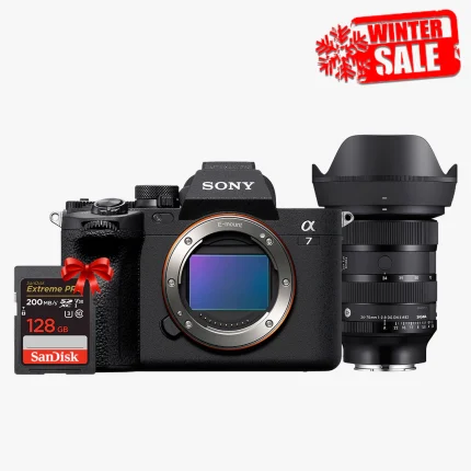 Sony A7IV Sigma 24-70mm Dubai SanDisk 128GB Dubai genuine UAE warranty winter bundle
