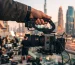 Sony FX3 cinema camera held with top XLR handle for commercial video shooting in Dubai [سوني FX3 دبي]